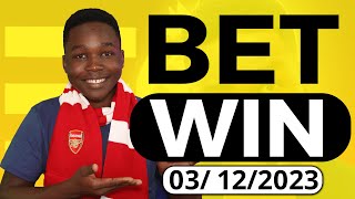 FOOTBALL PREDICTIONS TODAY 03122023 SOCCER PREDICTIONS TODAY  BETTING TIPS footballpredictions [upl. by Ayekram]