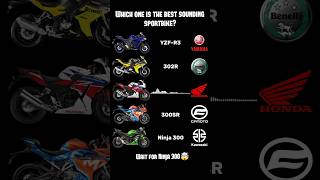 Best Sounding 300cc Sportbikes💀yamaha r3 kawasaki ninja300 honda cbr300r benelli cfmoto [upl. by Domph]