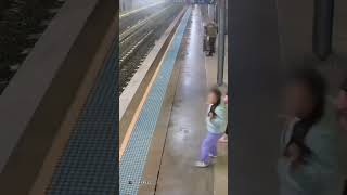 Runaway horse TERRIFIES train commuters 😭 [upl. by Ainirtac]