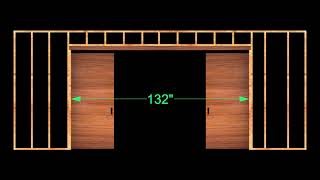 Hover Pocket Door Installation for 2x4 Frame [upl. by Adnerb198]