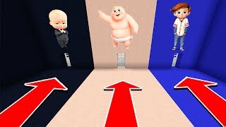 Minecraft  DO NOT CHOOSE THE WRONG DOOR BOSSBABY [upl. by Ansaev]