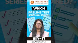 Which Prelims Test Series you Joined Swati Sharma AIR 17 [upl. by Bride]