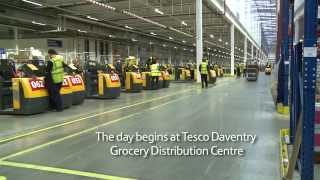 Tesco DIRFT Grocery Distribution Centre Seasonal Timelapse [upl. by Virgy]