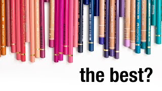 Battle of the BEST Colored Pencils FaberCastell vs Prismacolor vs Caran dAche [upl. by Dulciana]