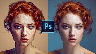 How to make cartoon portrait in photoshop [upl. by Waldack]