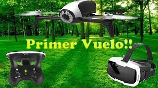 DRON PARROT BEBOP 2 FPV primer vuelo [upl. by Zacharias]