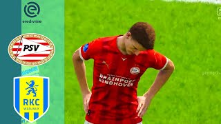 Highlights PSV  RKC Waalwijk  Eredivisie 20242025 [upl. by Anirdnaxela122]