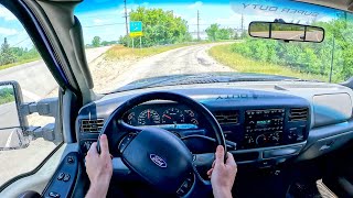 2003 Ford F250 Super Duty XLT  POV Test Drive Binaural Audio [upl. by Asiela]