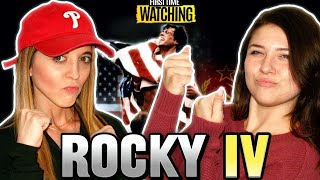 PHILLY Girls Watch ROCKY IV for the First Time  MOVIE REACTION  First Time Watching  1985 [upl. by Aitnahs485]