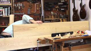 Tutorial  Ep 2  How To Build a Luthiers Workbench  Jointing the top [upl. by Norrehc181]