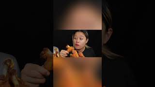 Eating Spicy Chicken Wings 😋 mukbang eatingshow eatingasmr [upl. by Yk]