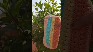 Crochet Handbag diy shorts crosia craft song handmade [upl. by Stalder]