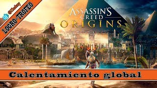 Assassins Creed Origins  Calentamiento global  Logro  Trofeo [upl. by Serdna]