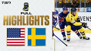 USA vs Sweden FULL HIGHLIGHTS  2024 World Junior Championship Gold Medal Game [upl. by Leiand]