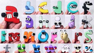 I made All LOWERCASE Alphabet Lore Song with Clay  Sculptures Timelapse MikeSalcedo [upl. by Avelin955]