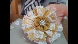 How to make Easy Shabby Chic Flowers [upl. by Nami]