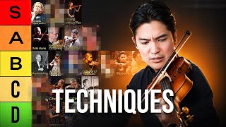 Ranking ALL Violin TECHNIQUES Difficulty Tier List [upl. by Edea]