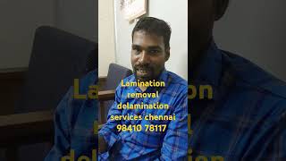 How to remove lamination from original documents Lamination removal delamination chennai 9841078117 [upl. by Aifas]