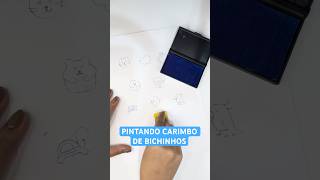 PINTANDO CARIMBO DE BICHINHOS [upl. by Nepets]