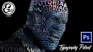 Tutorial Photoshop  Make Easy Typography Portrait  Membuat Typography Potrait [upl. by Inoj265]