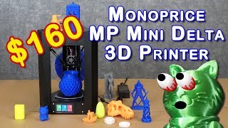 Monoprice MP Mini Delta Review  BEST INEXPENSIVE 3D PRINTER [upl. by Wesley761]