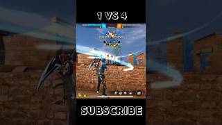 Garena Free Fire 1 vs 4 part 02 🍷🗿 freefire freefireshorts [upl. by Bonner530]