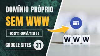 Como Configurar Domínio Sem WWW no Google Sites RESOLVIDO  Fácil e Grátis [upl. by Oner]