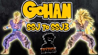 Dragonball XV  Gohan Hairstyle SSJ to SSJ3  Tryzick [upl. by Bencion]