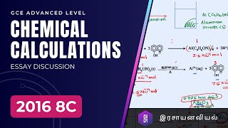 2016 8c Chemistry past paper discussion Chemical Calculation  Inorganic Essay [upl. by Eelyrag]