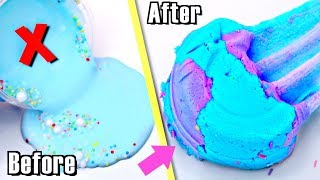 EXTREME SLIME MAKEOVERS UGLY 1 Year Old Slime into NEW SLIME [upl. by Letitia]