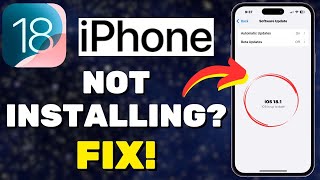 iOS 18 Not Installing Update on iPhone Here the Fix [upl. by Stefanac]