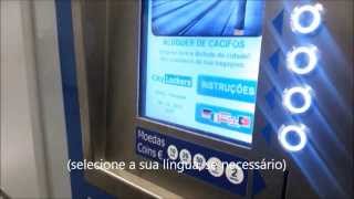 Cacifos para depósito de bagagem Lisboa  estação de metro do Rossio  como depositar [upl. by Navac]