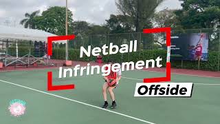 Learn Netball Umpiring  Hand Signals and Infringements  Off Side [upl. by Aennil850]