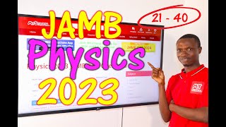 JAMB CBT Physics 2023 Past Questions 21  40 [upl. by Jephum]