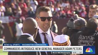 Commanders introduce new general manager Adam Peters  NBC4 Washington [upl. by Sid]