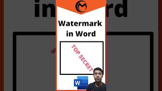 How to Add Watermark in Ms Word wordmark watermark microsoftoffice [upl. by Dysart147]