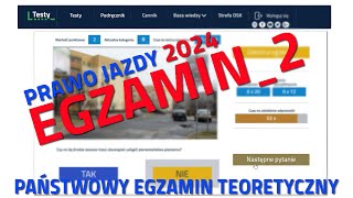 ✅❌Cały egzamin na prawo jazdy 2024❌✅ część 22024 kategoria B [upl. by Mariellen]