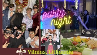 Vilnius Lithuania party vlogs  enjoying with friends and colleagues Europe party Night life [upl. by Shellie580]