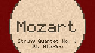 String Quartet No 1 in G major IV Allegro  Mozart  ChipTune [upl. by Eninahpets]