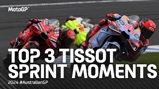 Top 3 Tissot Sprint Moments 🏃‍♂️  2024 AustralianGP [upl. by Stretch]