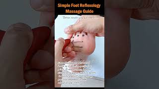 Simple Foot Reflexology Massage Guide FootReflexology ReflexologyMassage HomeMassage FootCare [upl. by Ecinad559]