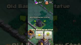 free old barbarian statue  Clash of clans  clashofclans coc [upl. by Cornall814]