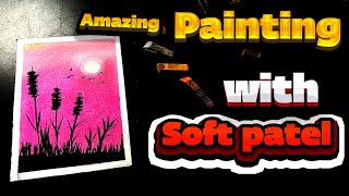 Easy and Simple soft pastel Landscape Painting for Beginners Step by step Tutorial [upl. by Manvil]