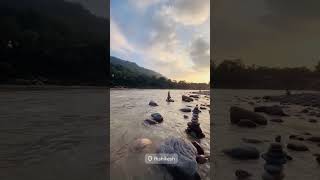 Evenings like this ☮️ ganga rishikesh peaceful [upl. by Nyllewell]