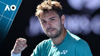 Wawrinka v Tsonga match highlights QF  Australian Open 2017 [upl. by Ycinuq]