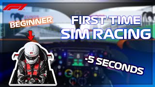 This Is How I Got 5 Seconds FASTER As a BEGINNER Sim Racer FIRST TIME  Formula 1 [upl. by Enidlareg]