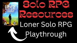 Solo RPG Resources Loner RPG Playthrough solorpg solottrpg playthrough microrpg [upl. by Misak]