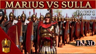 The Rise of Gaius Marius 3D Animated CINEMATIC Documentary 133109 BC  Marius VS Sulla  Part 1 [upl. by Bores]