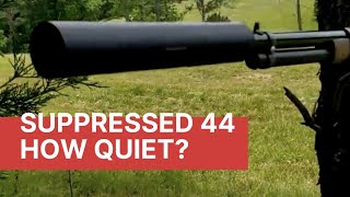 How quiet is a 44 magnum suppressed levergun [upl. by Amorete]