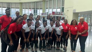 Under21 Netball Team Leaves For Americas Netball World Qualifiers In Guadeloupe [upl. by Inessa]